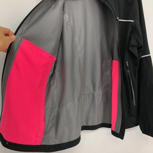 New  Balance Black Lightweight Soft Shell Running /Windbreaker Jacket size M - Picture 7 of 15
